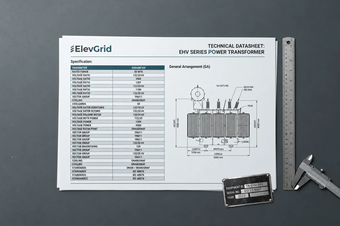 Technical document and transformer GA preview